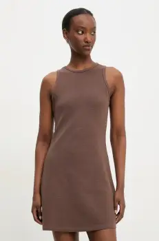 Answear Lab rochie culoarea maro, mini, mulata imagine