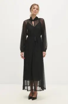 Answear Lab rochie culoarea negru, maxi, drept imagine