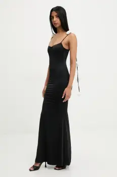 Answear Lab rochie culoarea negru, maxi, drept imagine