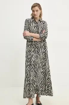 Answear Lab rochie culoarea negru, maxi, drept imagine