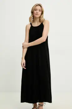 Answear Lab rochie culoarea negru, maxi, drept imagine