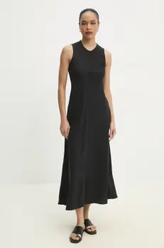 Answear Lab rochie culoarea negru, maxi, drept imagine