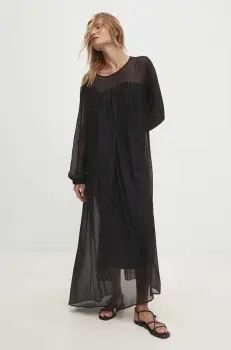 Answear Lab rochie culoarea negru, maxi, drept imagine