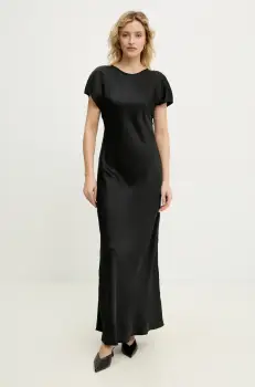Answear Lab rochie culoarea negru, maxi, drept imagine