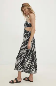 Answear Lab rochie culoarea negru, maxi, drept imagine