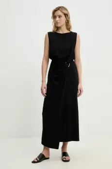 Answear Lab rochie culoarea negru, maxi, drept imagine