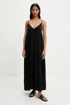 Answear Lab rochie culoarea negru, maxi, drept imagine