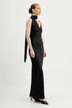 Answear Lab rochie culoarea negru, maxi, drept imagine