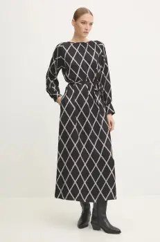 Answear Lab rochie culoarea negru, maxi, drept imagine