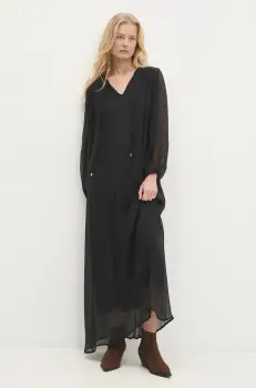 Answear Lab rochie culoarea negru, maxi, drept imagine