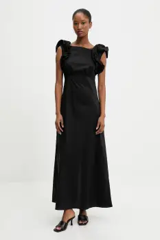 Answear Lab rochie culoarea negru, maxi, evazati imagine