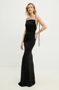 Answear Lab rochie culoarea negru, maxi, evazati imagine