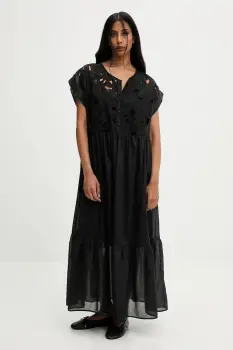 Answear.LAB rochie culoarea negru, maxi, evazati imagine