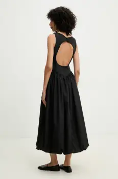 Answear Lab rochie culoarea negru, maxi, evazati imagine