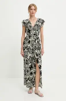 Answear Lab rochie culoarea negru, maxi, evazati imagine