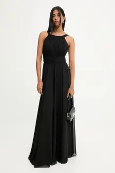 Answear.LAB rochie culoarea negru, maxi, evazati imagine