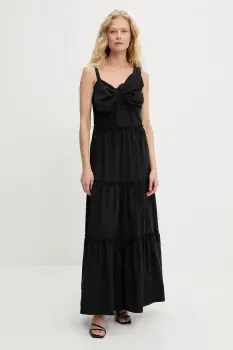Answear Lab rochie culoarea negru, maxi, evazati imagine