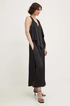 Answear Lab rochie culoarea negru, maxi, evazati imagine