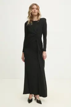Answear Lab rochie culoarea negru, maxi, evazati imagine