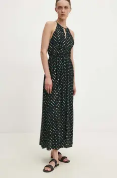 Answear Lab rochie culoarea negru, maxi, evazati imagine