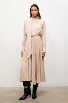 Answear.LAB rochie culoarea negru, maxi, evazati imagine