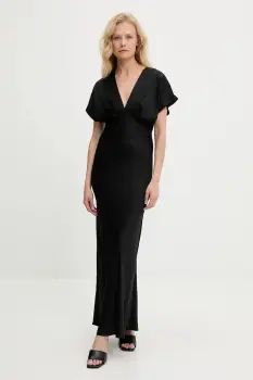 Answear Lab rochie culoarea negru, maxi, evazati imagine