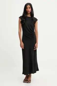 Answear.LAB rochie culoarea negru, maxi, evazati imagine