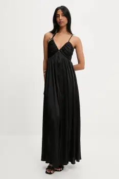 Answear Lab rochie culoarea negru, maxi, evazati imagine