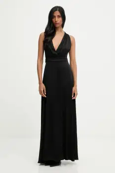 Answear.LAB rochie culoarea negru, maxi, evazati imagine