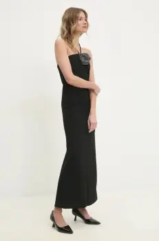 Answear Lab rochie culoarea negru, maxi, mulata imagine