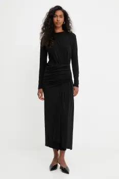 Answear.LAB rochie culoarea negru, maxi, mulata imagine