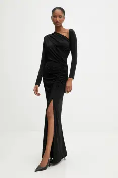 Answear.LAB rochie culoarea negru, maxi, mulata imagine