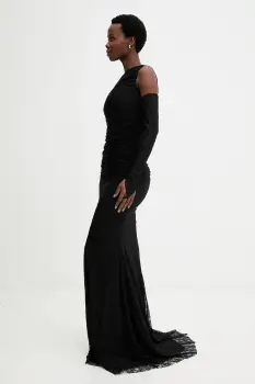 Answear.LAB rochie culoarea negru, maxi, mulata imagine