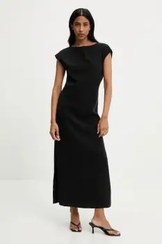 Answear Lab rochie culoarea negru, maxi, mulata imagine
