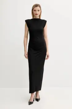 Answear Lab rochie culoarea negru, maxi, mulata imagine