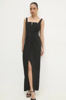 Answear Lab rochie culoarea negru, maxi, mulata imagine