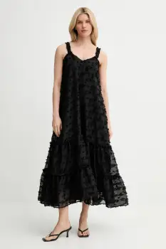 Answear Lab rochie culoarea negru, maxi, oversize imagine