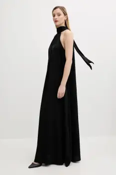 Answear Lab rochie culoarea negru, maxi, oversize imagine