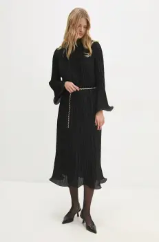 Answear Lab rochie culoarea negru, maxi, oversize imagine