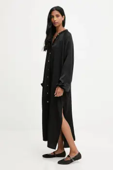Answear.LAB rochie culoarea negru, maxi, oversize imagine