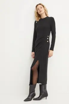 Answear Lab rochie culoarea negru, midi, drept imagine