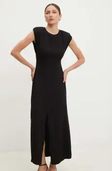 Answear Lab rochie culoarea negru, midi, drept imagine