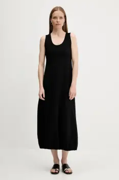 Answear Lab rochie culoarea negru, midi, drept imagine