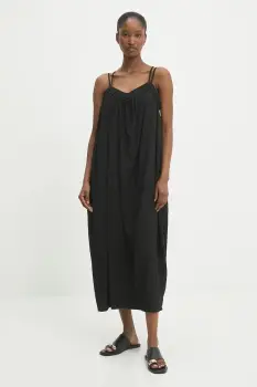 Answear Lab rochie culoarea negru, midi, drept imagine