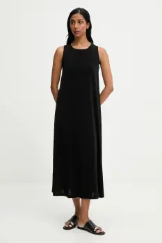 Answear.LAB rochie culoarea negru, midi, evazati imagine