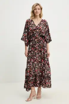 Answear Lab rochie culoarea negru, midi, evazati imagine