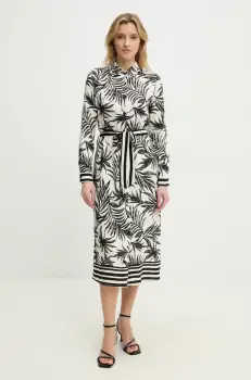 Answear Lab rochie culoarea negru, midi, evazati imagine