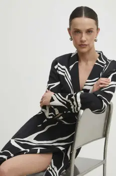 Answear Lab rochie culoarea negru, midi, oversize imagine