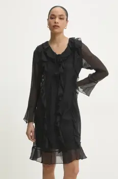 Answear Lab rochie culoarea negru, mini, drept imagine