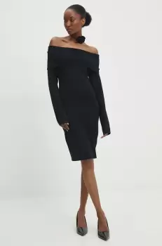 Answear Lab rochie culoarea negru, mini, drept imagine